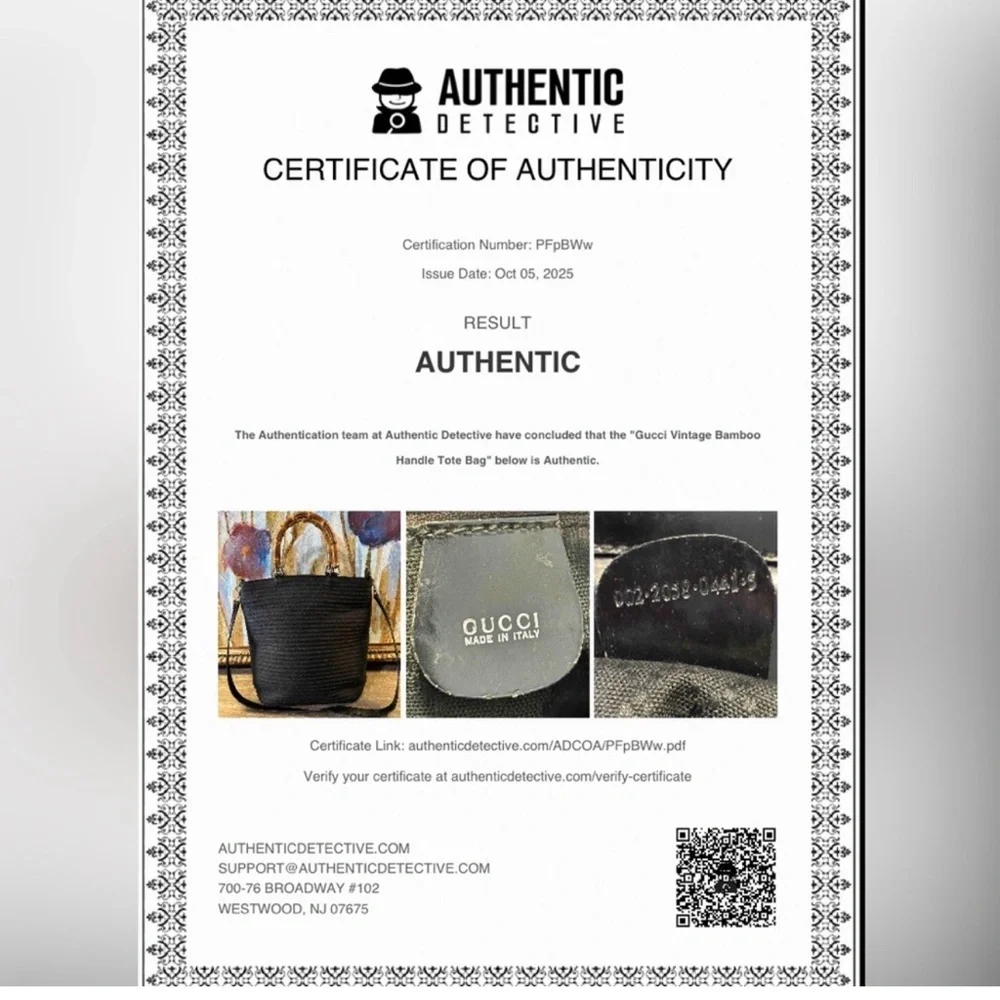 GUCCI Bamboo Bag Tom Ford Period Black 2 way Bag Includes COA